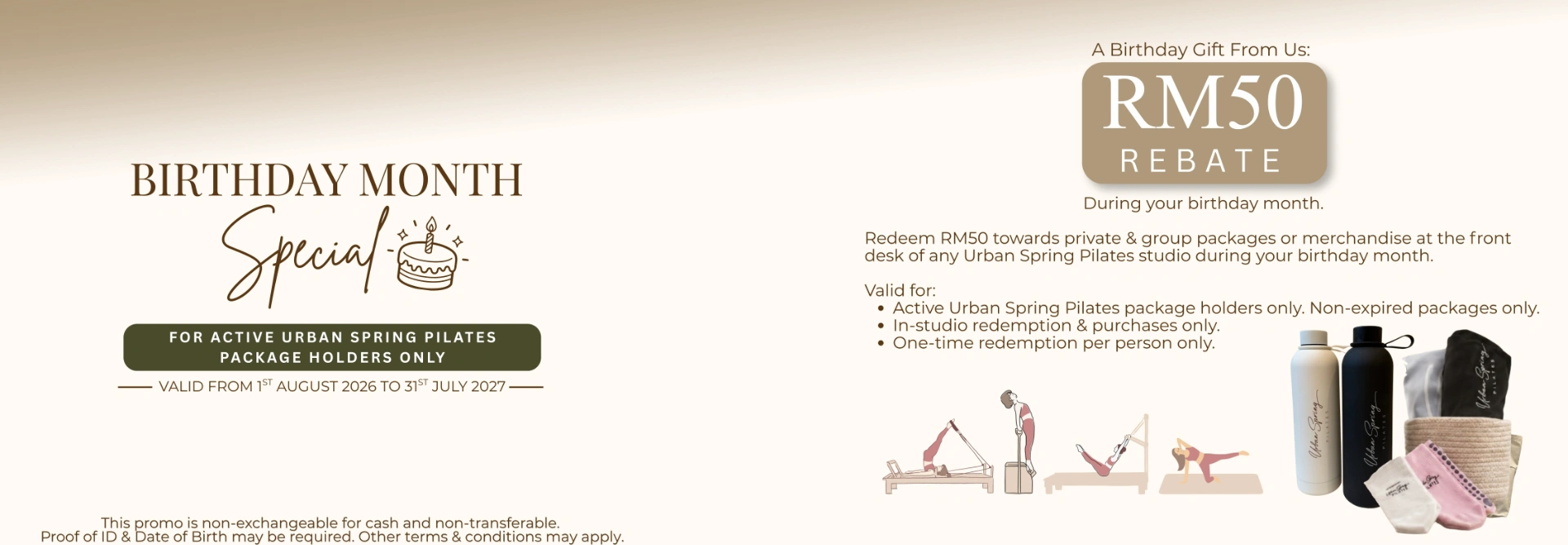 Birthday Promo Urban Spring Pilates
